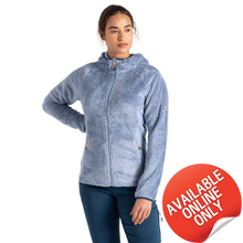 Load image into Gallery viewer, Dare 2B Women&#39;s Torrek Mountain Pro Midlayer Hooded Full Zip Fleece (Rainwashed Blue)
