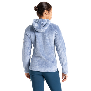 Dare 2B Women's Torrek Mountain Pro Midlayer Hooded Full Zip Fleece (Rainwashed Blue)
