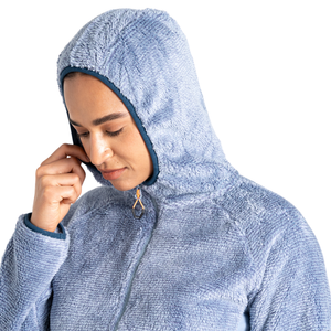 Dare 2B Women's Torrek Mountain Pro Midlayer Hooded Full Zip Fleece (Rainwashed Blue)