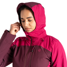 Load image into Gallery viewer, Dare 2B Women&#39;s Torrek Mountain Waterproof Jacket (Fig/Berry Pink)
