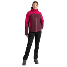 Load image into Gallery viewer, Dare 2B Women&#39;s Torrek Mountain Waterproof Jacket (Fig/Berry Pink)
