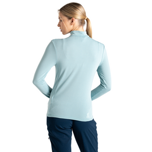 Dare 2B Women's Torrek Overhead Midlayer Quarter Zip Fleece Top (Aquifer)