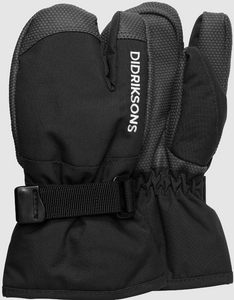 Didriksons Kids Fossa 3 Waterproof Insulated Gloves (Black)(Ages 2-10)