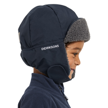 Load image into Gallery viewer, Didriksons Kids Biggles 6 Waterproof Cap (Navy)(Ages 0-8)
