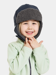 Didriksons Kids Biggles 6 Waterproof Cap (Navy)(Ages 0-8)