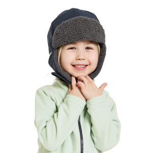 Didriksons Kids Biggles 6 Waterproof Cap (Navy)(Ages 0-8)