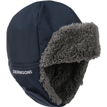 Load image into Gallery viewer, Didriksons Kids Biggles 6 Waterproof Cap (Navy)(Ages 0-8)
