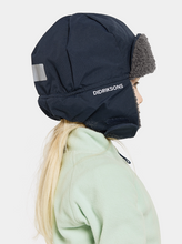 Load image into Gallery viewer, Didriksons Kids Biggles 6 Waterproof Cap (Navy)(Ages 0-8)
