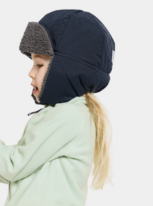 Didriksons Kids Biggles 6 Waterproof Cap (Navy)(Ages 0-8)