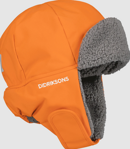 Didriksons Kids Biggles 6 Waterproof Cap (Orange Jam)(Ages 0-8)