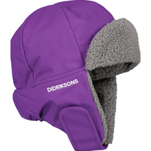 Load image into Gallery viewer, Didriksons Kids Biggles 6 Waterproof Cap (Royal Purple)(Ages 0-8)
