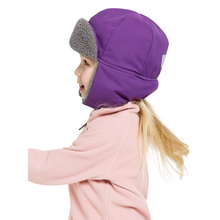 Load image into Gallery viewer, Didriksons Kids Biggles 6 Waterproof Cap (Royal Purple)(Ages 0-8)
