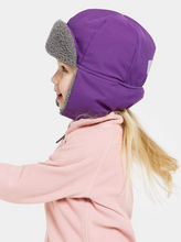 Load image into Gallery viewer, Didriksons Kids Biggles 6 Waterproof Cap (Royal Purple)(Ages 0-8)
