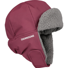 Load image into Gallery viewer, Didriksons Kids Biggles 6 Waterproof Cap (Rusty Wine)(Ages 0-8)
