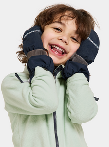 Didriksons Kids Biggles 7 Waterproof Zip Mittens (Navy)(Ages 0-6)