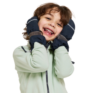 Didriksons Kids Biggles 7 Waterproof Zip Mittens (Navy)(Ages 0-6)