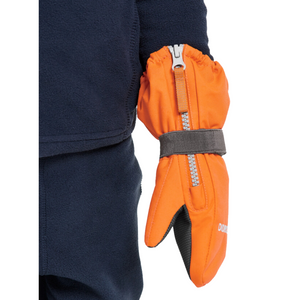 Didriksons Kids Biggles 7 Waterproof Zip Mittens (Orange Jam)(Ages 0-6)