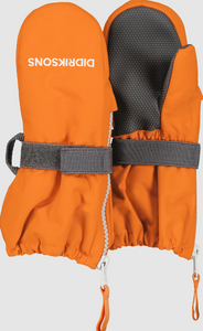 Didriksons Kids Biggles 7 Waterproof Zip Mittens (Orange Jam)(Ages 0-6)