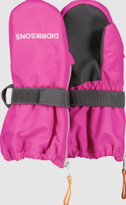 Didriksons Kids Biggles 7 Waterproof Zip Mittens (Plastic Pink)(Ages 0-6)