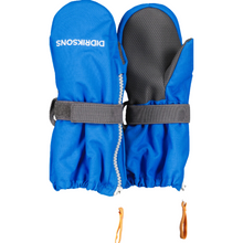 Load image into Gallery viewer, Didriksons Kids Biggles 7 Waterproof Zip Mittens (Caribbean Blue)(Ages 0-6)
