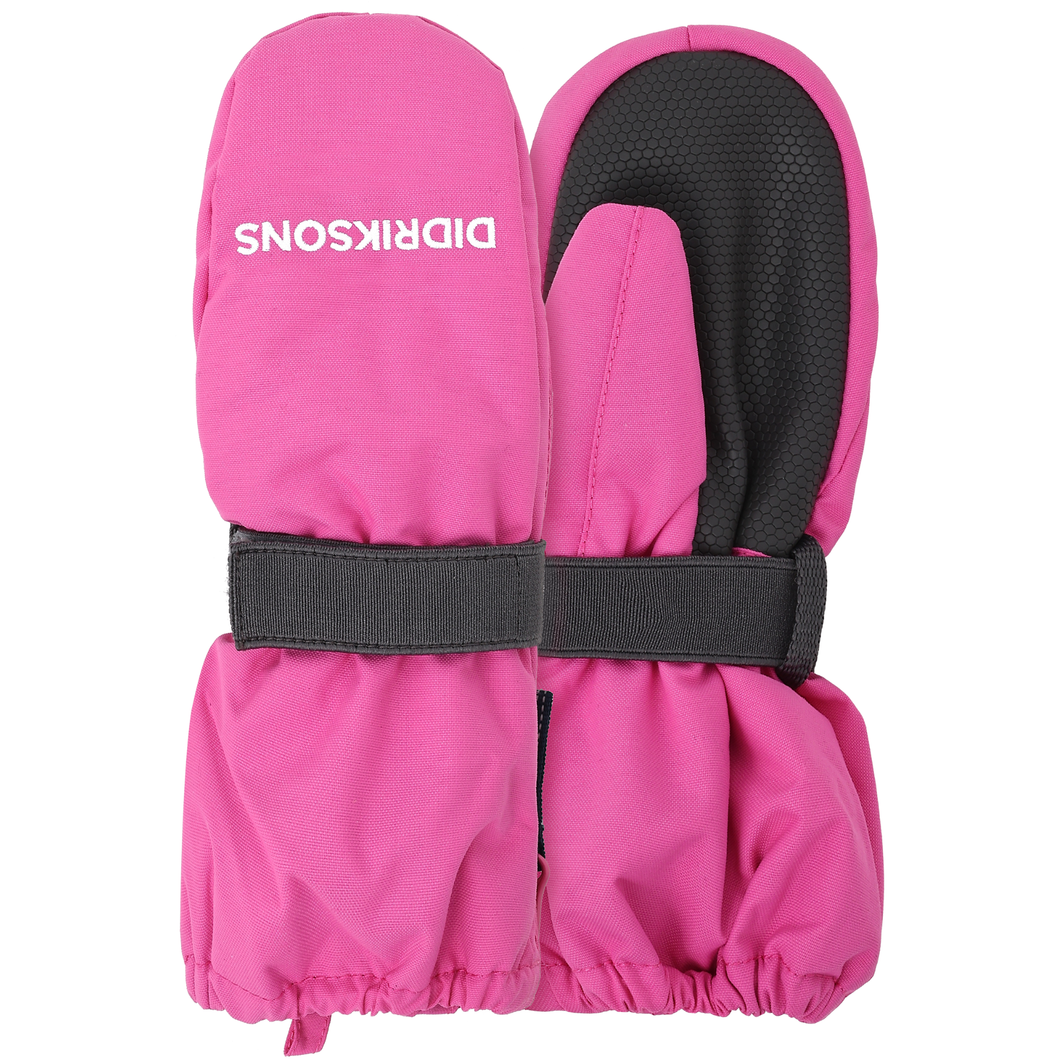 Didriksons Kids Biggles 8 Waterproof Insulated Zipped Mitten (Sweet Pink)(Ages 0-6)