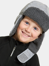 Load image into Gallery viewer, Didriksons Kids Biggles Reflective Waterproof Cap (Silver)
