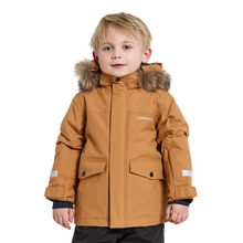 Load image into Gallery viewer, Didriksons Kids Bjärven 4 Hooded Waterproof Insulated Parka (Almond Tree)(Ages 3-10)
