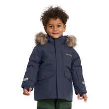 Load image into Gallery viewer, Didriksons Kids Bjärven 4 Hooded Waterproof Insulated Parka (Navy)(Ages 3-10)
