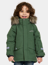 Load image into Gallery viewer, Didriksons Kids Bjarven 3 Waterproof Insulated Parka (Pine Green)(Ages 3-10)
