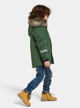 Load image into Gallery viewer, Didriksons Kids Bjarven 3 Waterproof Insulated Parka (Pine Green)(Ages 3-10)
