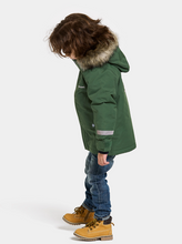 Load image into Gallery viewer, Didriksons Kids Bjarven 3 Waterproof Insulated Parka (Pine Green)(Ages 3-10)
