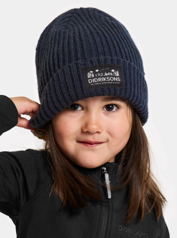 Didriksons Kids Bus Beanie Hat (Navy)