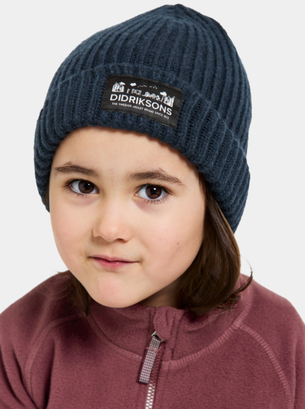 Didriksons Kids Bus Beanie Hat (Navy)