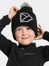 Load image into Gallery viewer, Didriksons Kids Dropi Reflective Beanie (Black)
