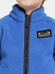 Didriksons Kids Gibbs Full Zip Fleece (Caribbean Blue)(Ages 1-10)