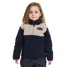 Load image into Gallery viewer, Didriksons Kids Gosig Half Zip Fleece Top (Navy)

