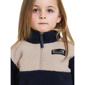 Didriksons Kids Gosig Half Zip Fleece Top (Navy)