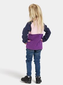 Didriksons Kids Monte 4 Half Snap Fleece (Royal Purple)(Ages 1-10)