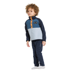 Didriksons Kids Monte 4 Half Snap Fleece Top (Cloud Blue)