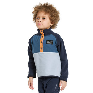 Didriksons Kids Monte 4 Half Snap Fleece Top (Cloud Blue)