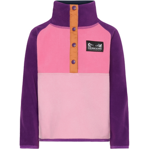 Didriksons Kids Monte 4 Half Snap Fleece Top (Light Heather Pink)