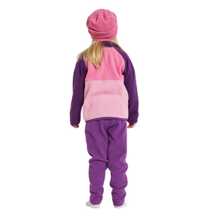 Didriksons Kids Monte 4 Half Snap Fleece Top (Light Heather Pink)