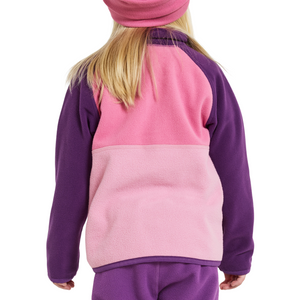 Didriksons Kids Monte 4 Half Snap Fleece Top (Light Heather Pink)