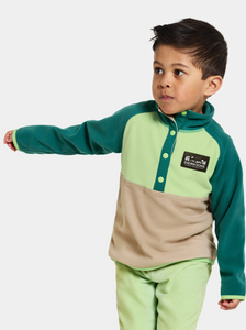 Didriksons Kids Monte Half Button Fleece Top (Pale Green)(Ages 1-10)