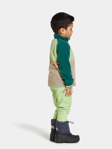 Didriksons Kids Monte Half Button Fleece Top (Pale Green)(Ages 1-10)