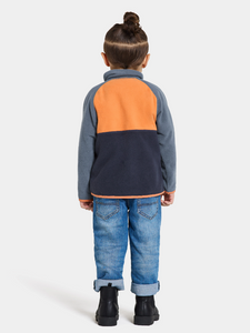 Didriksons Kids Monte Half Button Fleece Top (Cantaloupe Orange)(Ages 1-10)