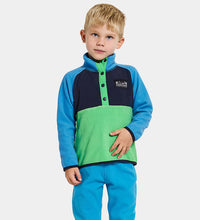 Load image into Gallery viewer, Didriksons Kids Monte 3 Half Button Fleece Top (Frog Green) Ages 1-10)
