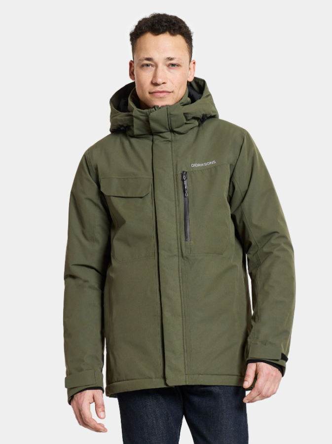 Didriksons Men s Stefan Waterproof Insulated Jacket Deep Green Landers Outdoor World Ireland s Adventure Outdoor Store