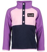 Load image into Gallery viewer, Didriksons Kids Monte 3 Half Button Fleece Top (Tulip Purple) (Ages 1-10)
