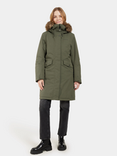 Load image into Gallery viewer, Didriksons Women&#39;s Erika 6 Waterproof Insulated Parka (Deep Green)
